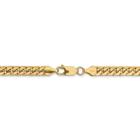 14K Yellow Gold 5.5mm Miami Cuban Link Bracelet Anklet Choker Necklace Pendant Chain