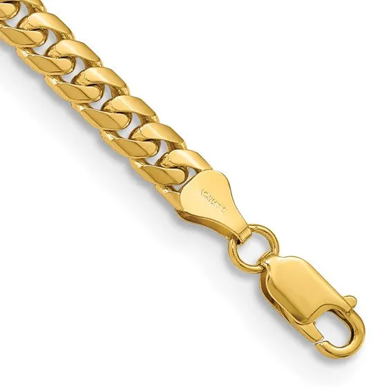 14K Yellow Gold 5.5mm Miami Cuban Link Bracelet Anklet Choker Necklace Pendant Chain