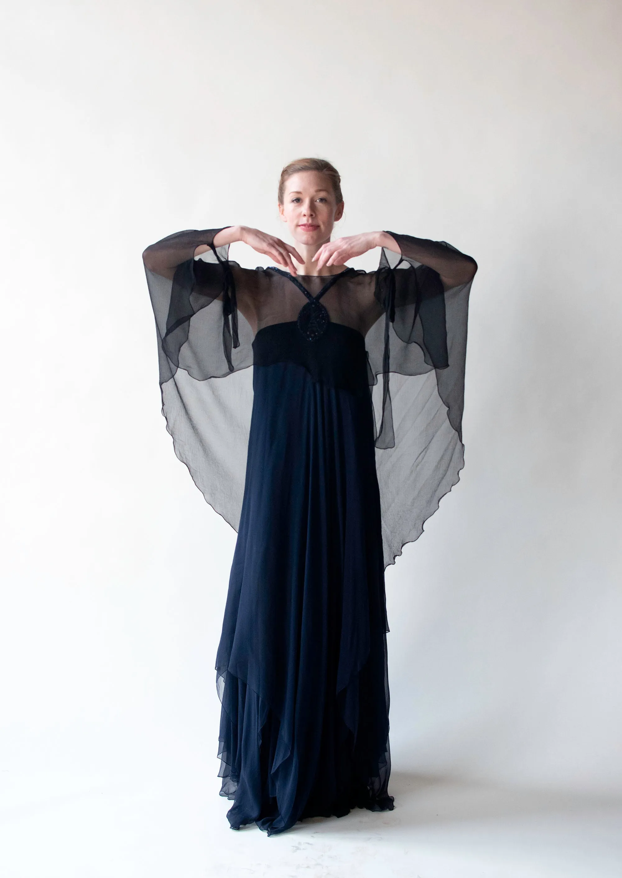 1970s Chiffon Gown | Lesley Sandra