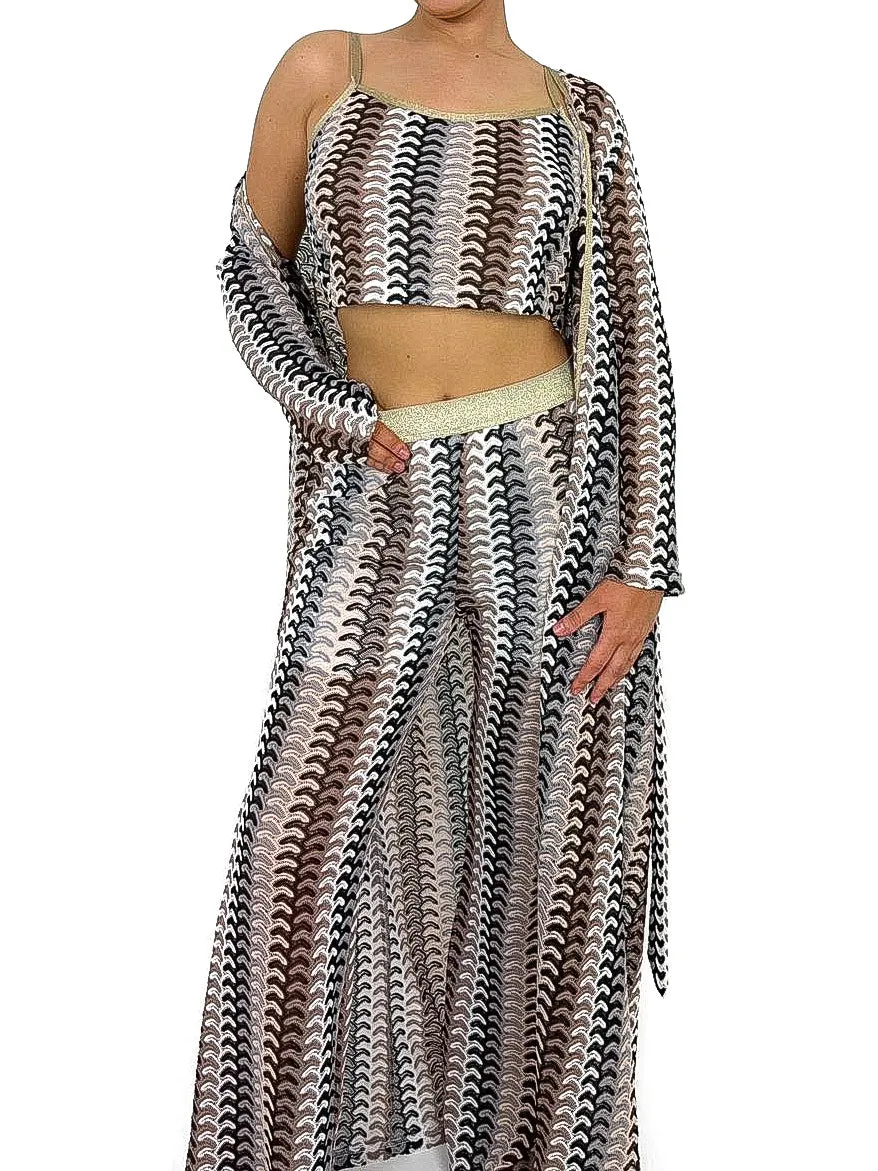 3 Piece Zig Zag Summer Suit