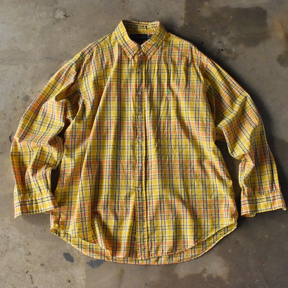 90's Ralph Lauren “BLAKE” チェック ボタンダウンシャツ 240327 S2054