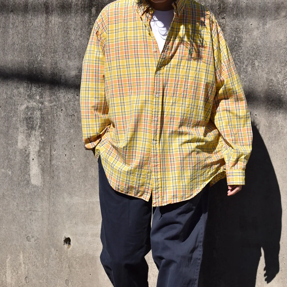 90's Ralph Lauren “BLAKE” チェック ボタンダウンシャツ 240327 S2054