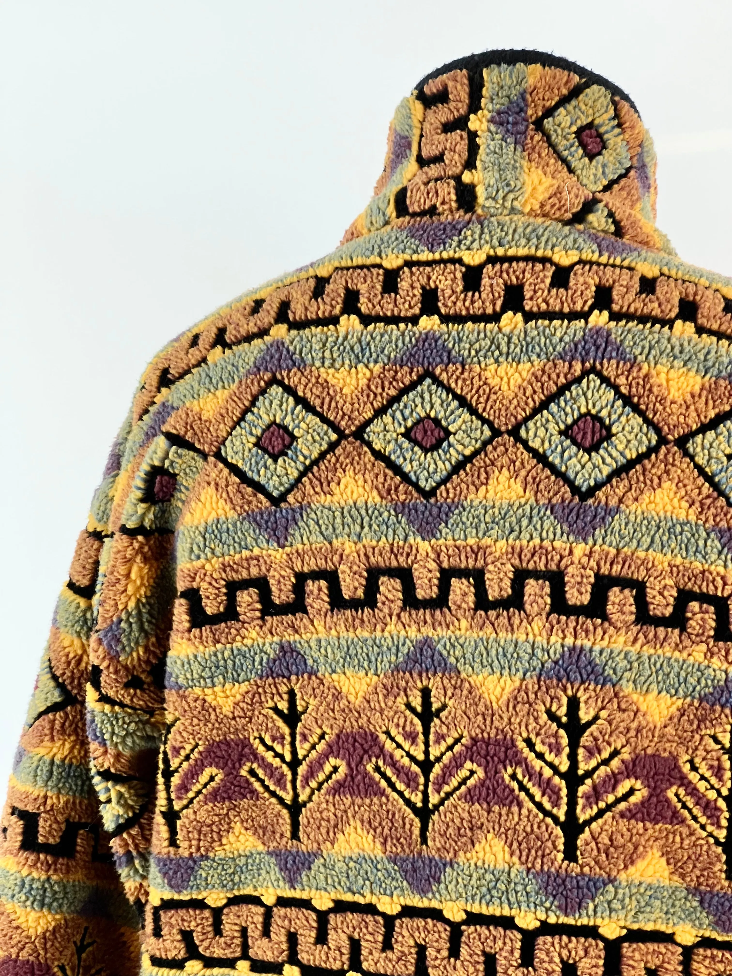 90s Zip-Down Fleece Jacket - M