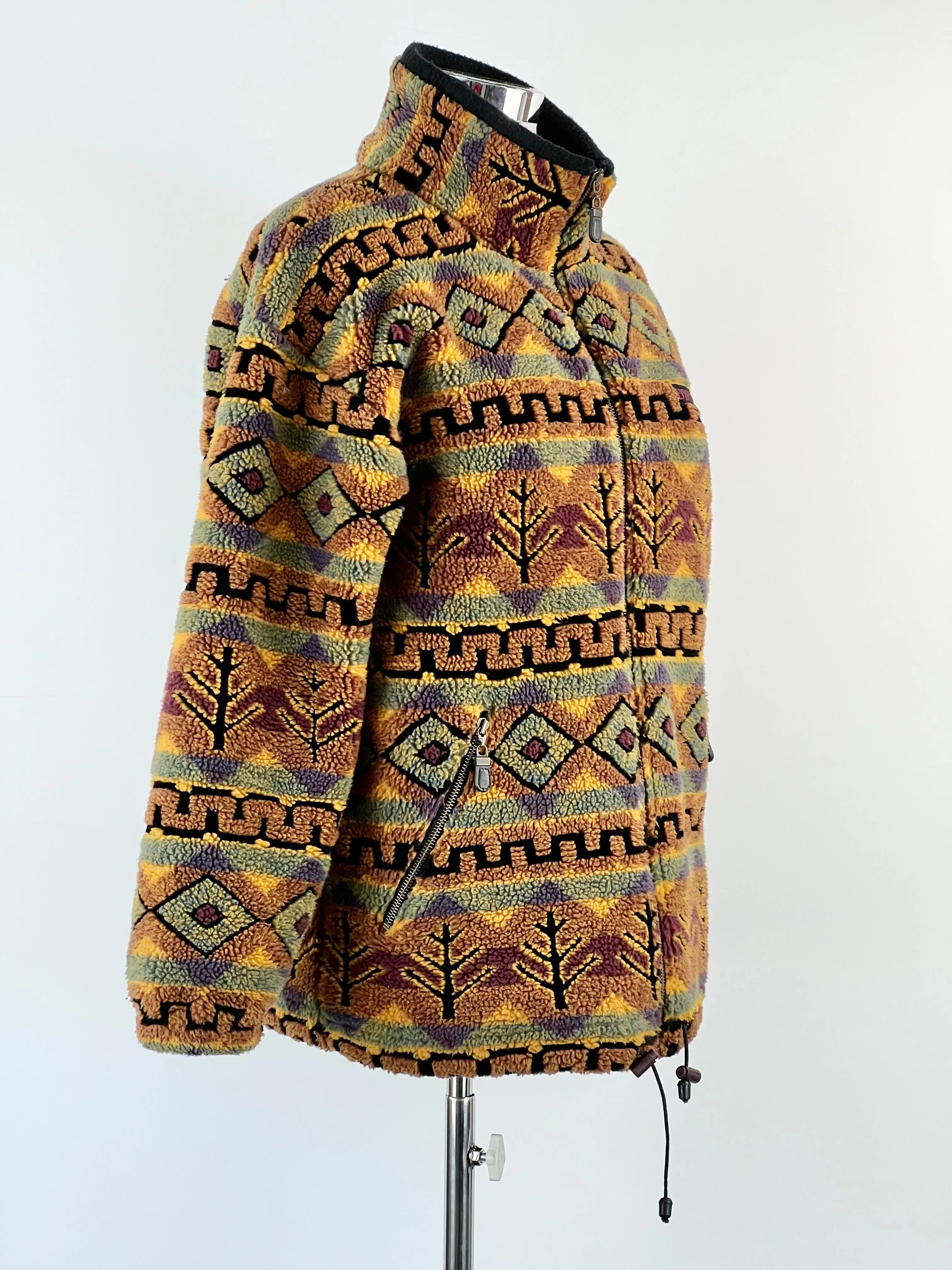 90s Zip-Down Fleece Jacket - M