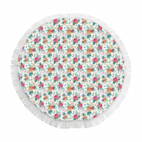 Australian Floral  Circular Beach Shawl 59"