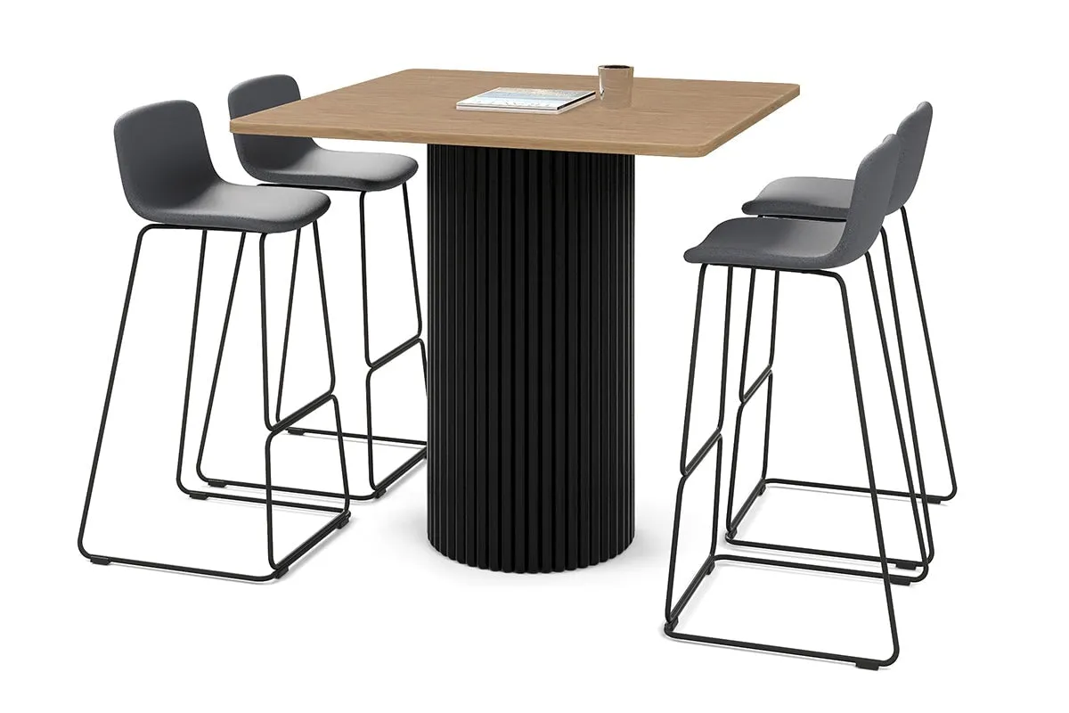 Baobab Circular Base Counter Rectangle Table - Rounded Corners [1100L x 1100W with Rounded Corners]