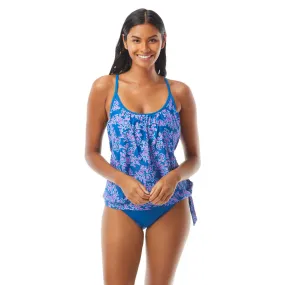 Beach House Sport: Floral Fusion Triumph Double Layer Tankini Top