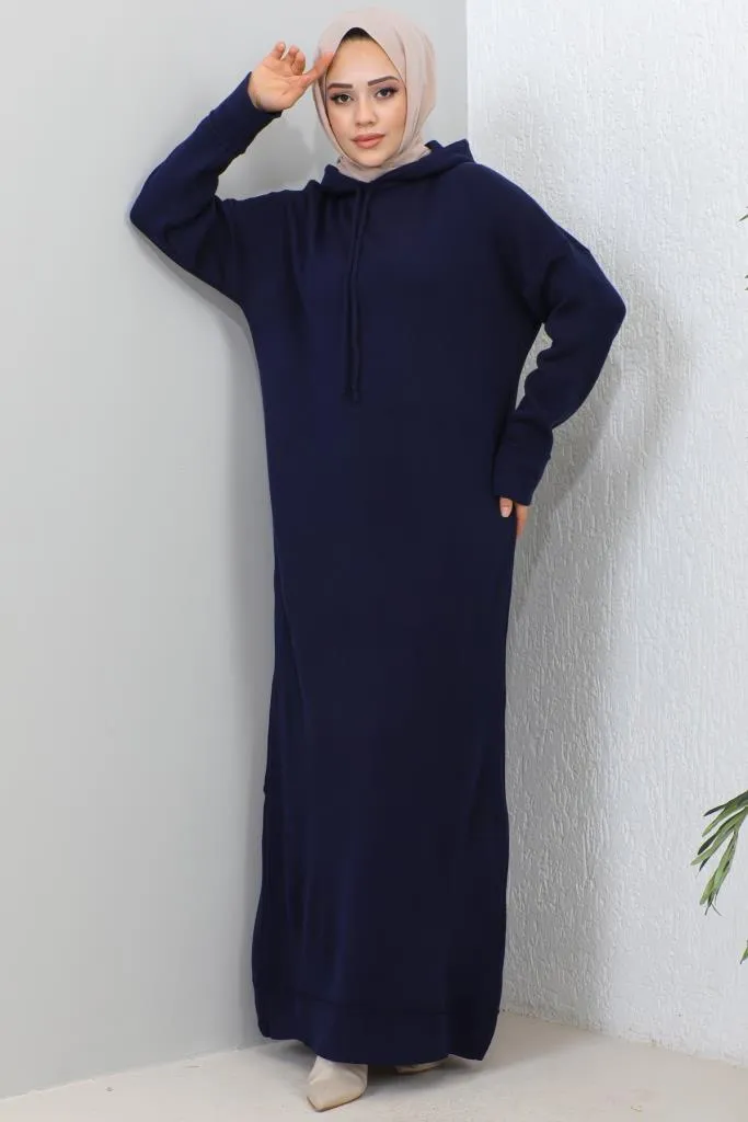 BNG Women Hooded Knit Dress Navy - Clermont