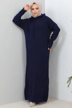 BNG Women Hooded Knit Dress Navy - Clermont