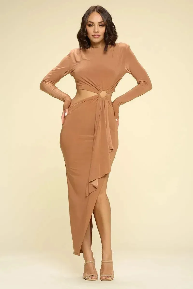 Bodycon Cut Out Midi Dress