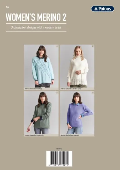 Booklet 107 - Patons Women's Merino 2