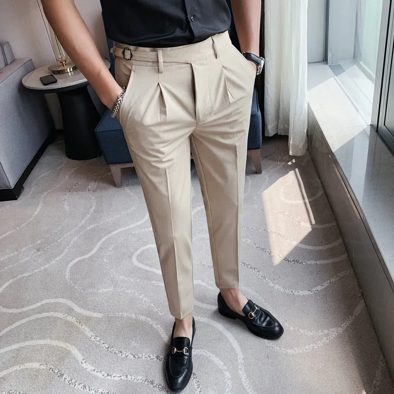 British High Classic Fashion Dress Pants
