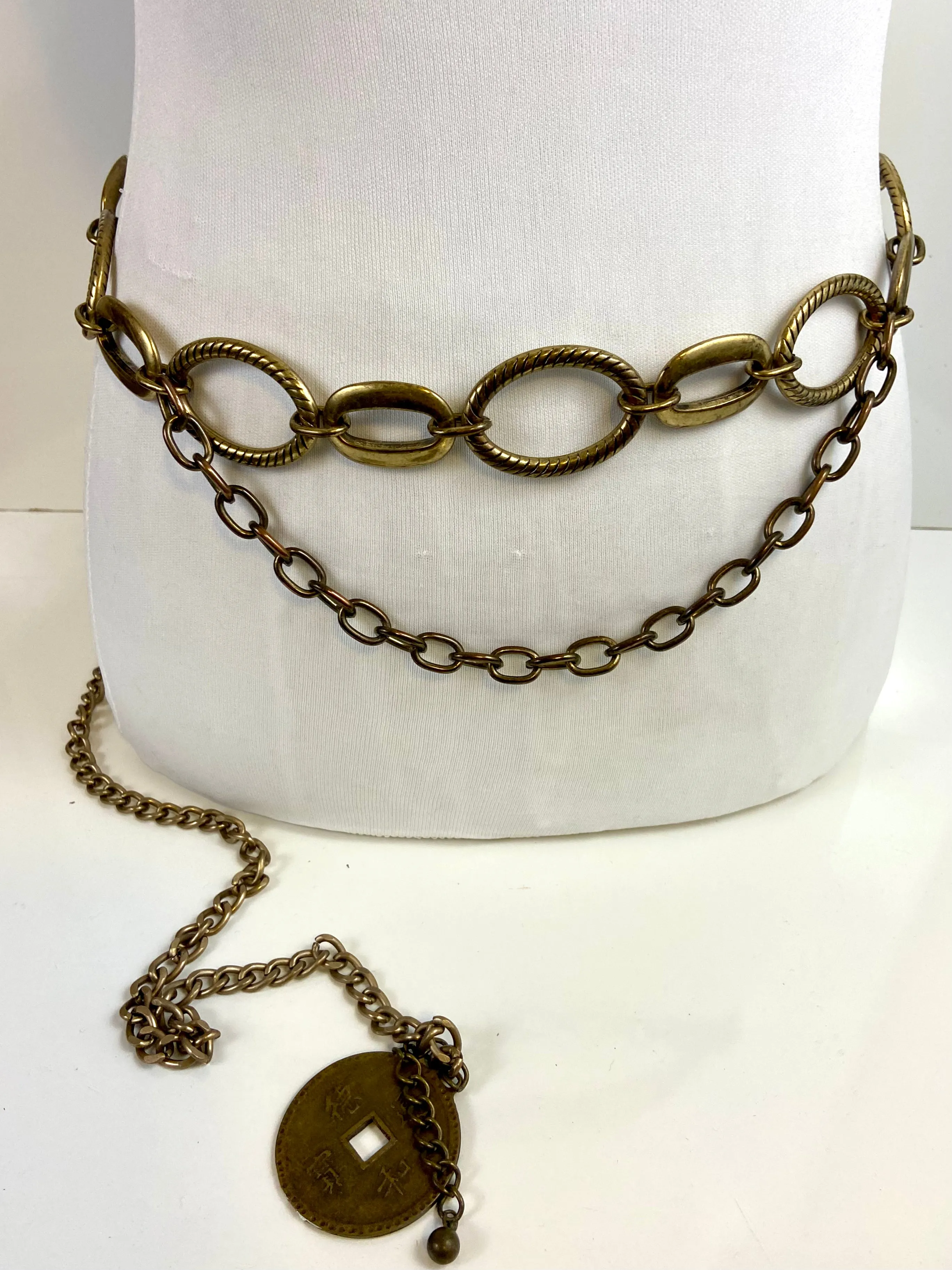 Bronze ton layered belt