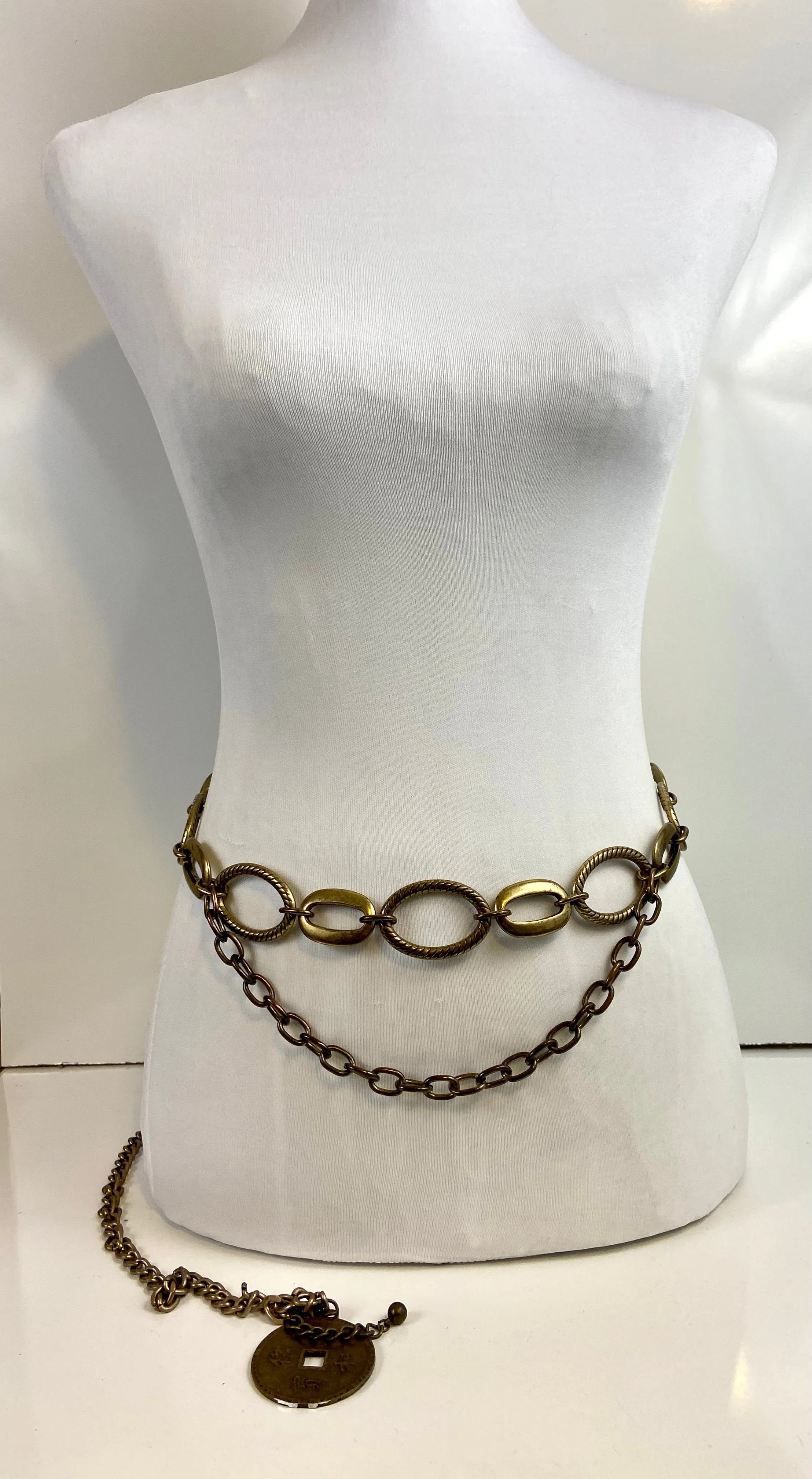 Bronze ton layered belt