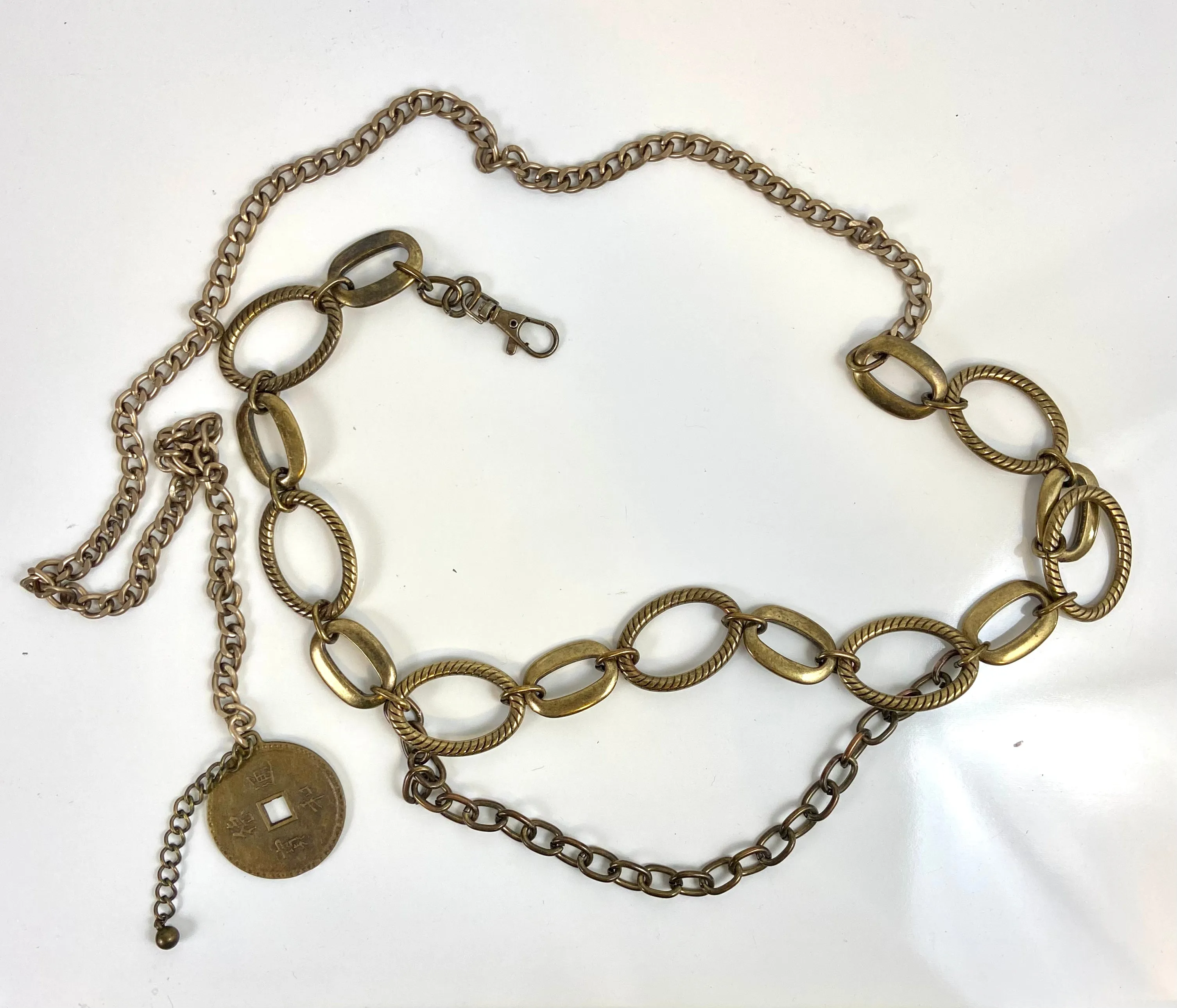 Bronze ton layered belt