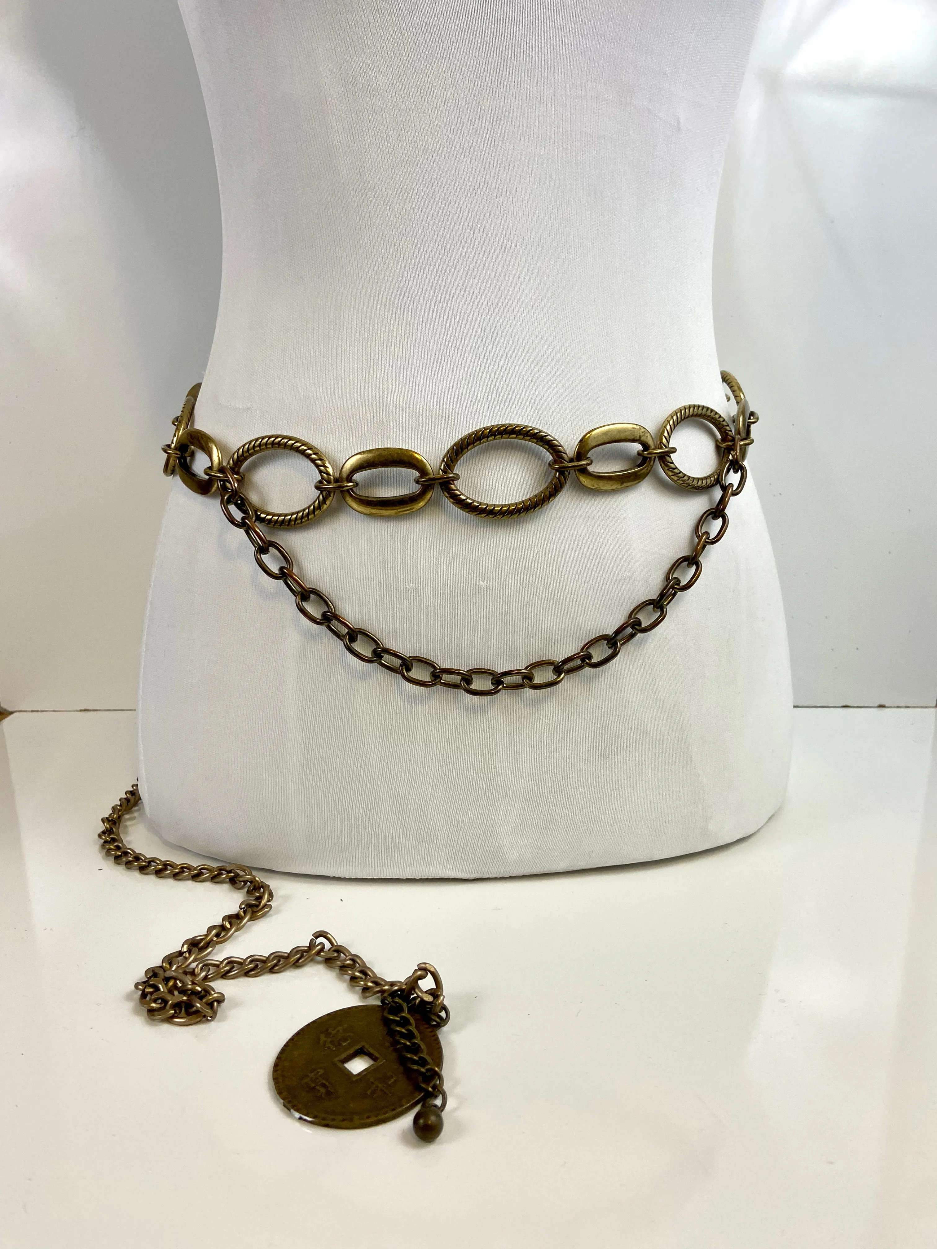 Bronze ton layered belt