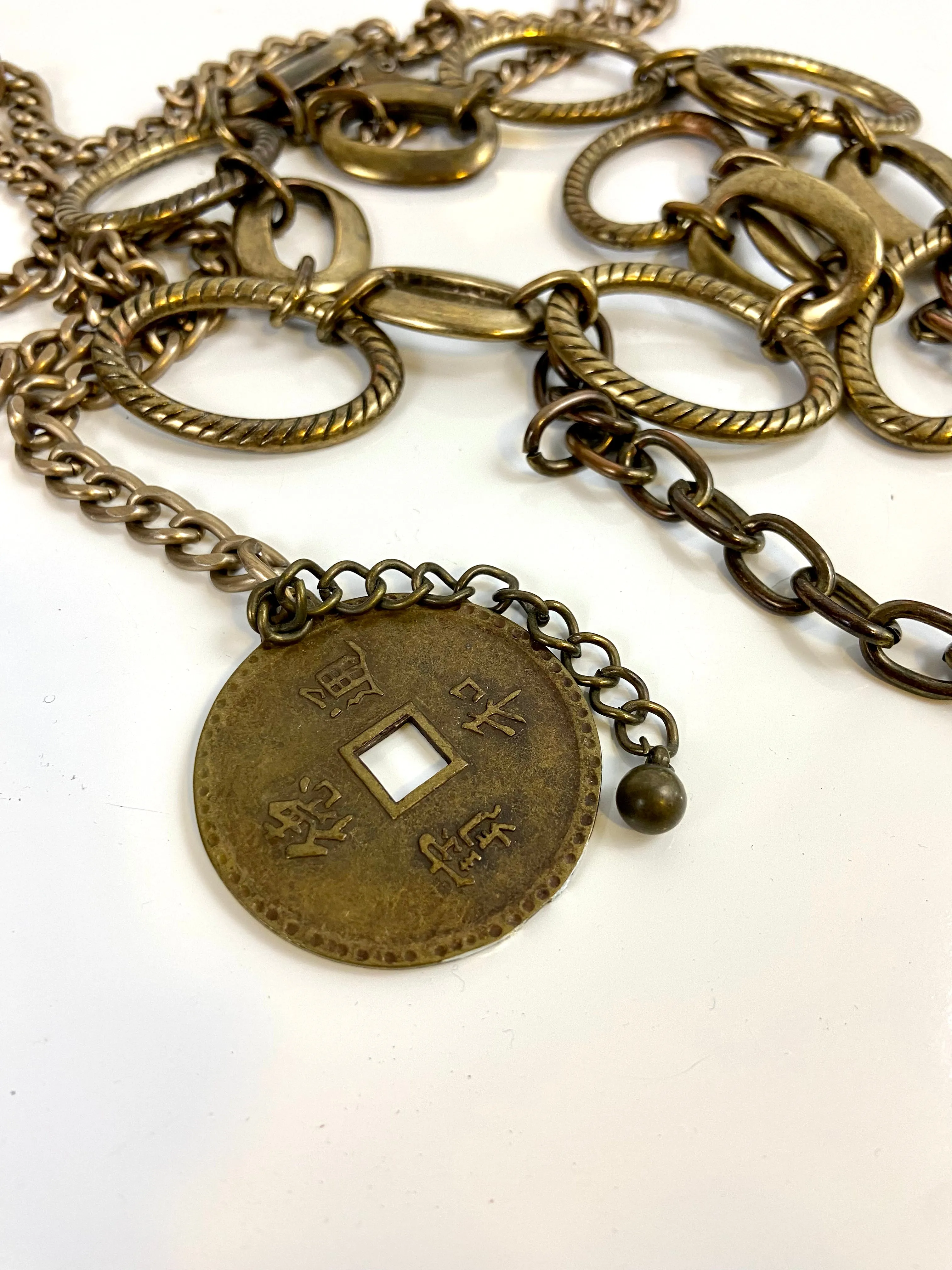 Bronze ton layered belt