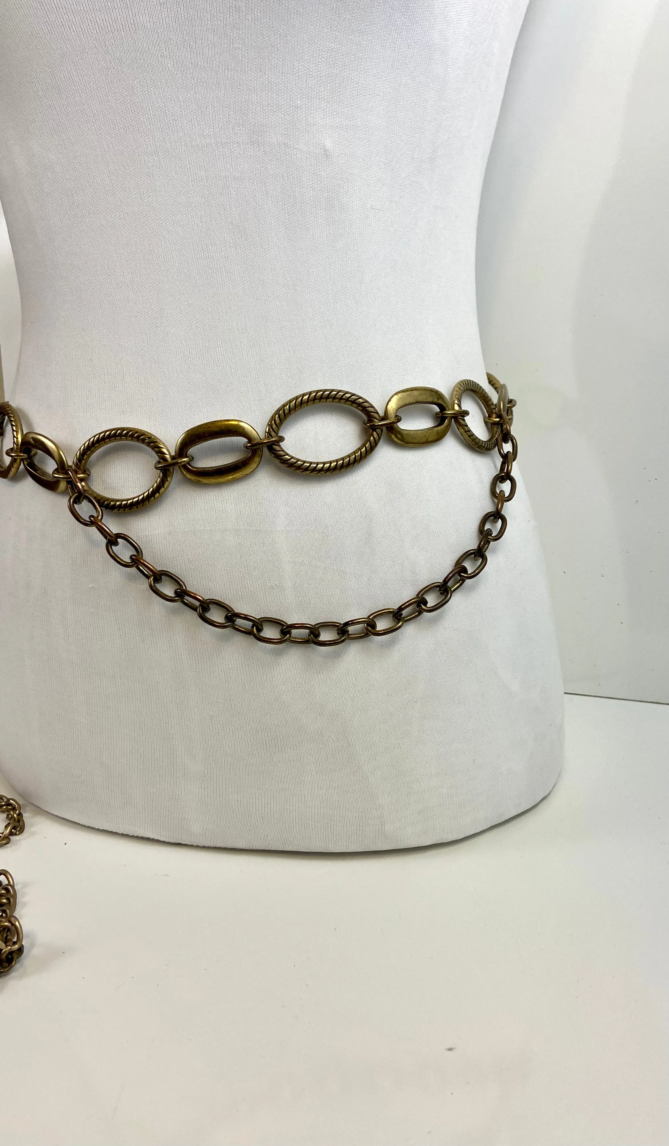 Bronze ton layered belt