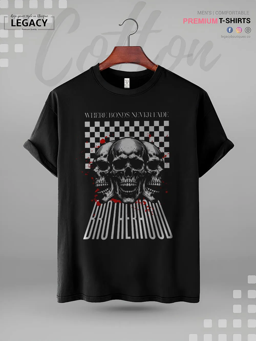 Brotherhood Where Bonds Never Fade Good Quality Mens Tshirt In Lowest Price In BD