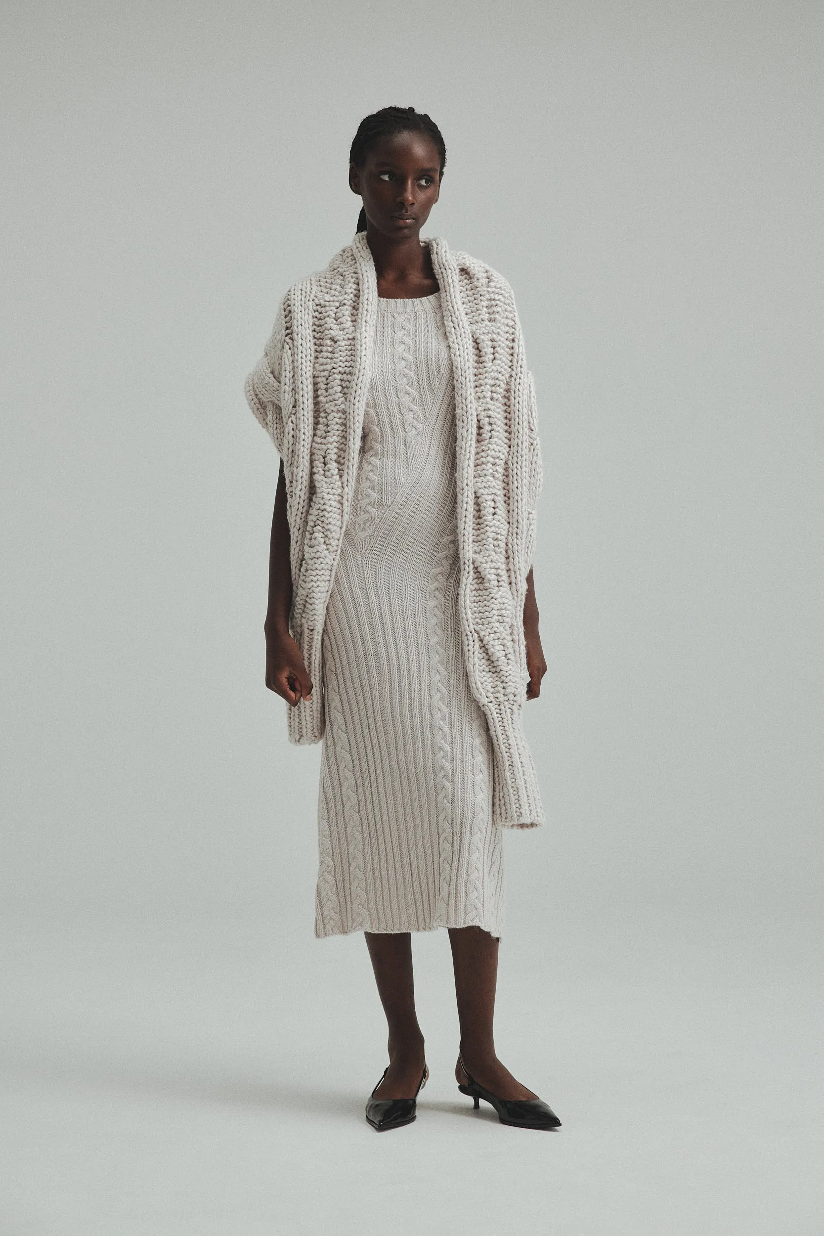 Cable knit Dress