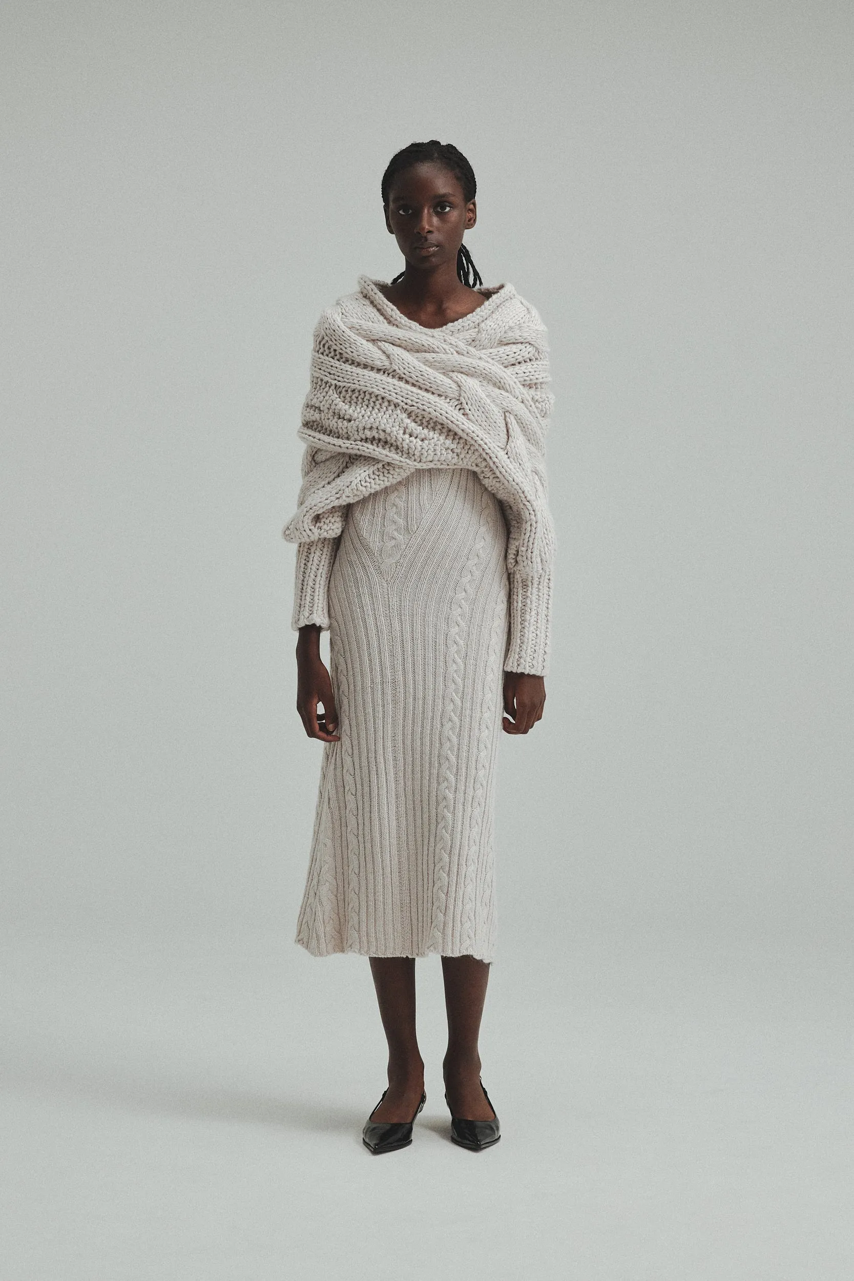 Cable knit Dress