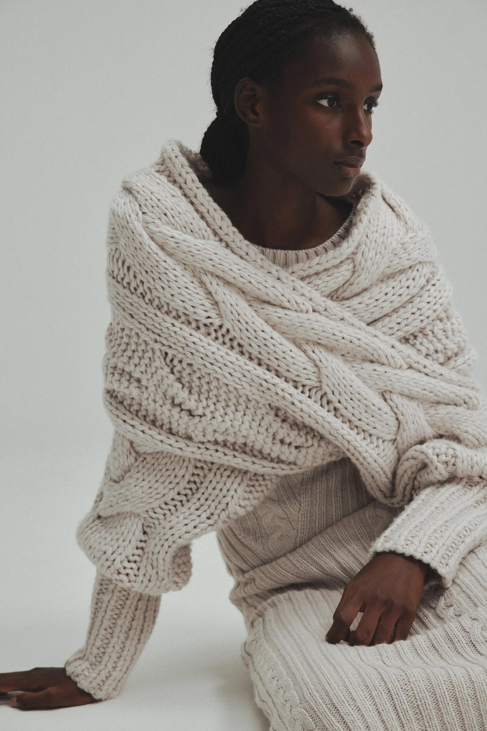 Cable knit Dress