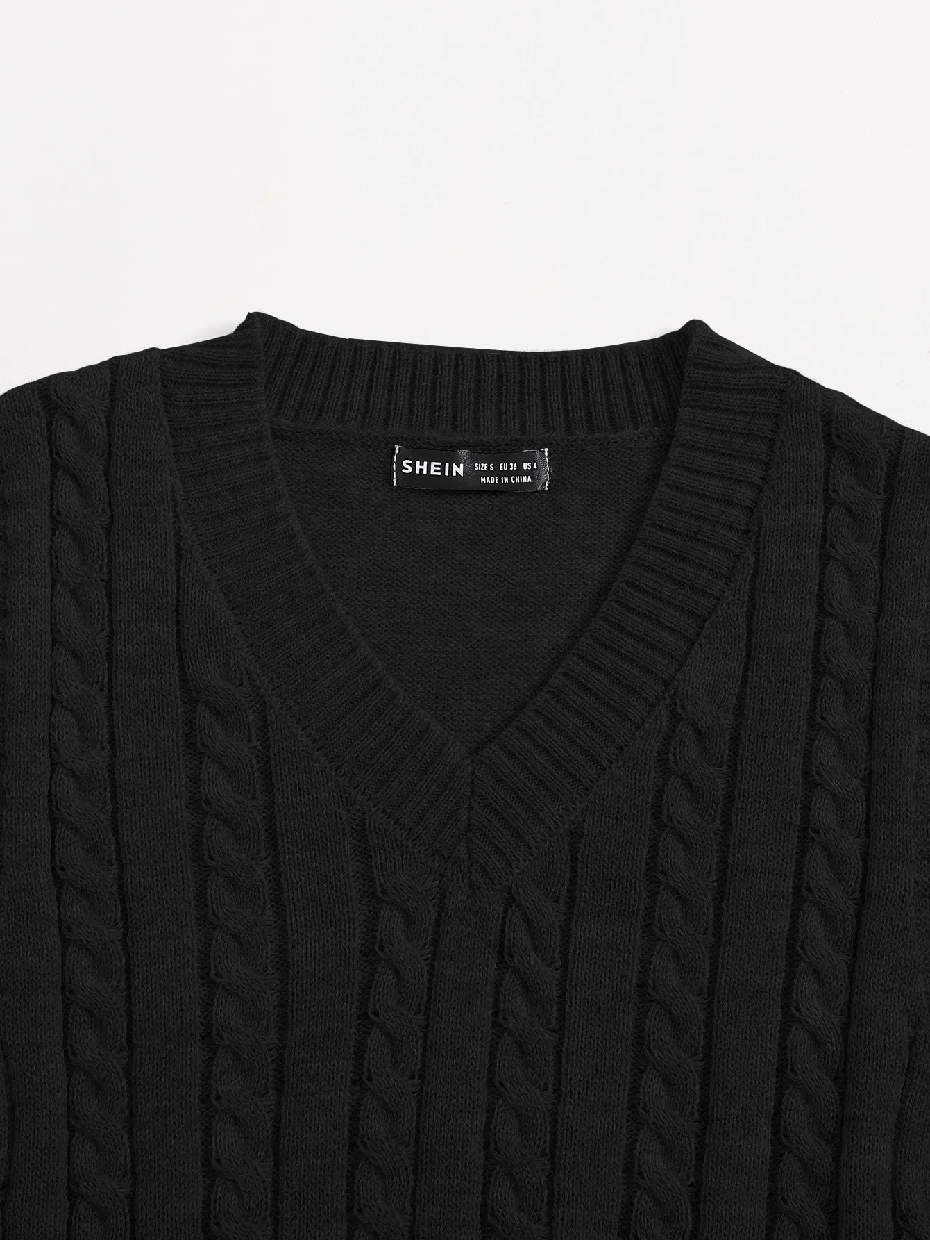 Cable Knit Sweater Vest