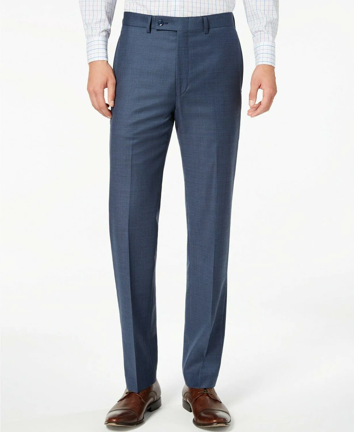 Calvin Klein Mens Slim fit Dress Pants 34 / 32 Blue Solid