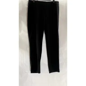 CALVIN KLEIN Women's Black Solid Slim-Fit Straight Luxe Stretch Dress Pant SZ 10