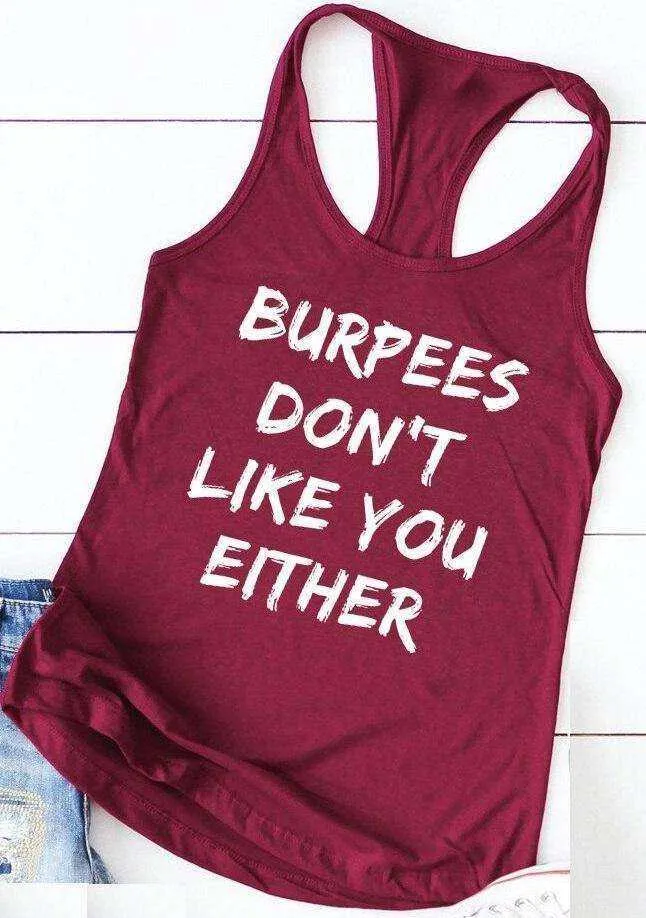 Casual Women's Racerback Workout Exercise Summer Sleeveless Shirt