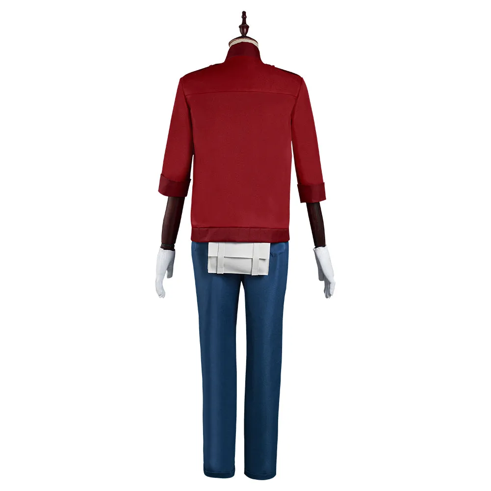 Cells at Work! Code Black/Hataraku Saibou Black -Sekkekkyuu /Red Blood Cell Coat Pants Outfits Halloween Carnival Suit Cosplay Costume
