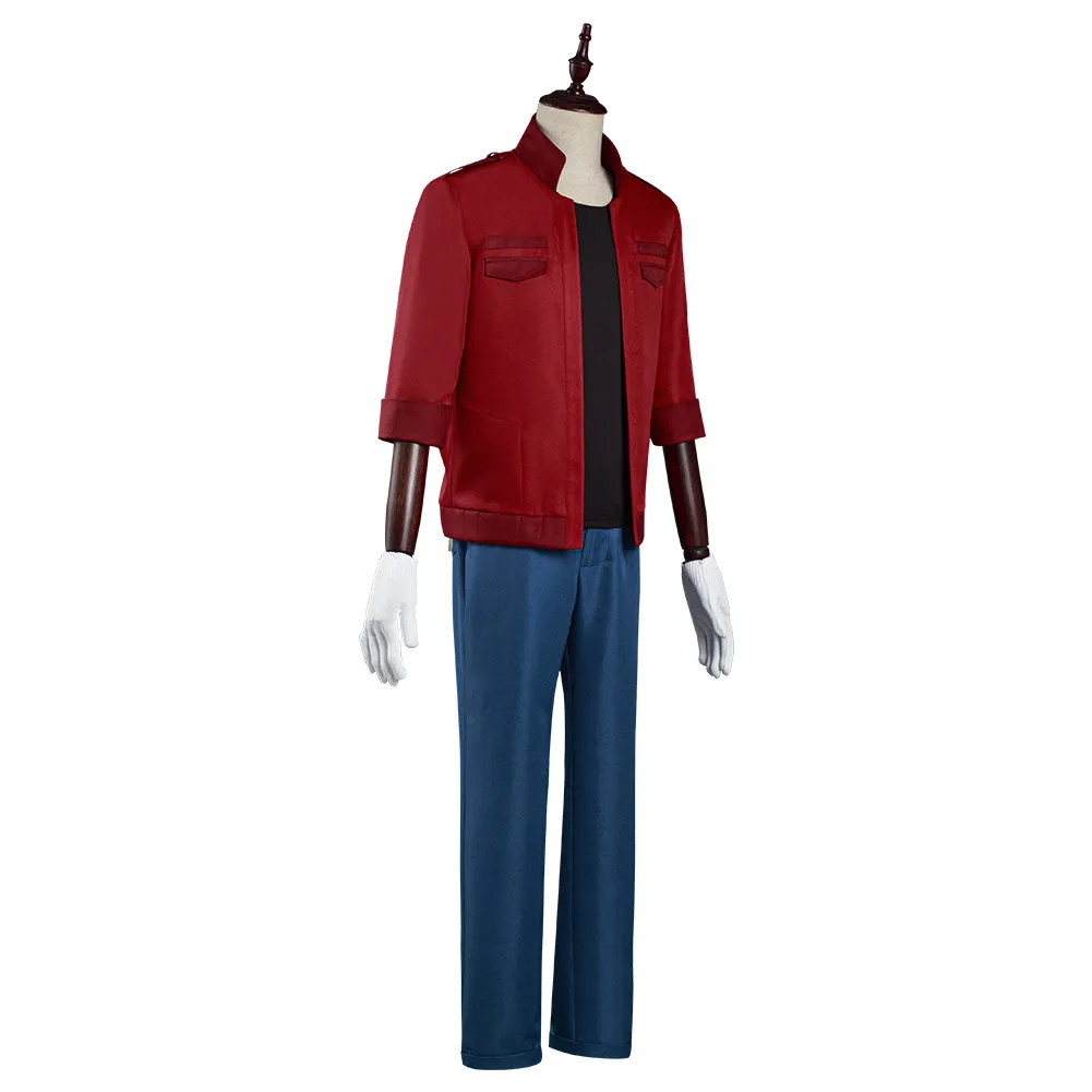 Cells at Work! Code Black/Hataraku Saibou Black -Sekkekkyuu /Red Blood Cell Coat Pants Outfits Halloween Carnival Suit Cosplay Costume