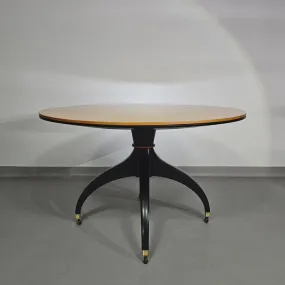 Circular table signed Giorgetti from the 80s