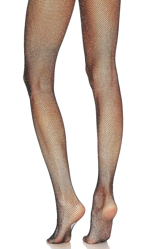 Commando Twinkle Net Tights in Black