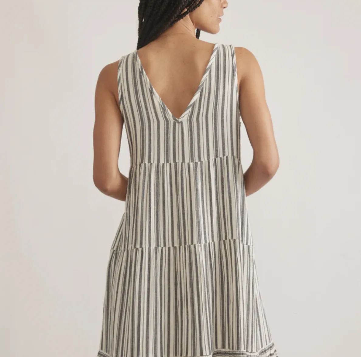 Corinne Maxi Dress - Black & White