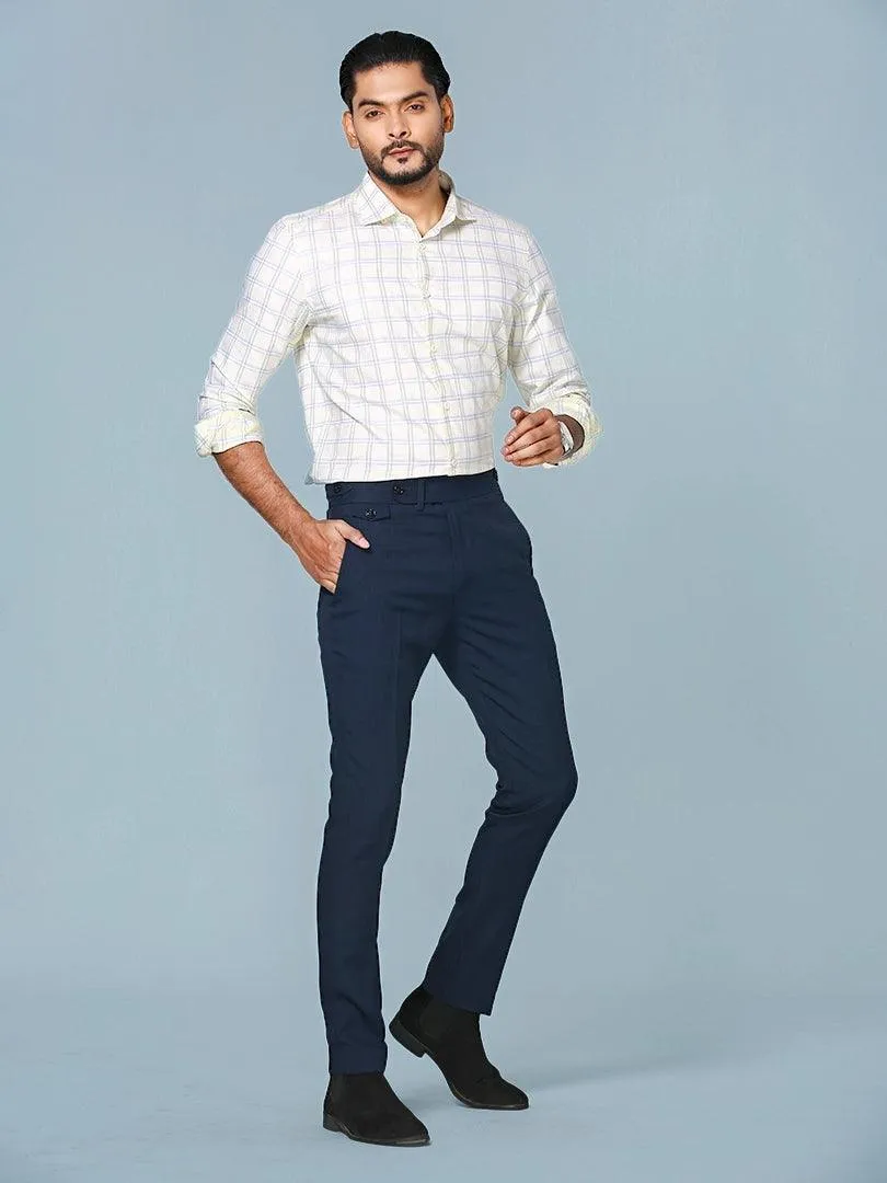 Cotton Checkered Full Sleeve Formal Shirt