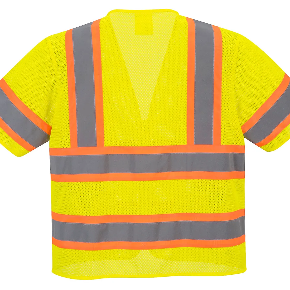 Custom Class 3 Yellow Safety Vest Sleeved Hi-Vis with Pockets