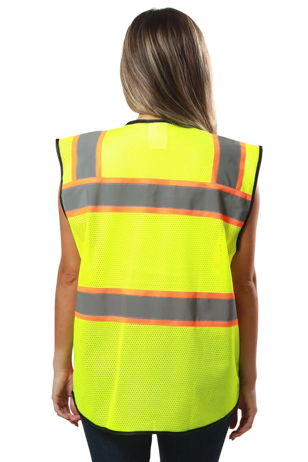 Customized Kolossus Deluxe High Visibility Vest with Multi Frontal Pockets | ANSI Class 2 Compliant