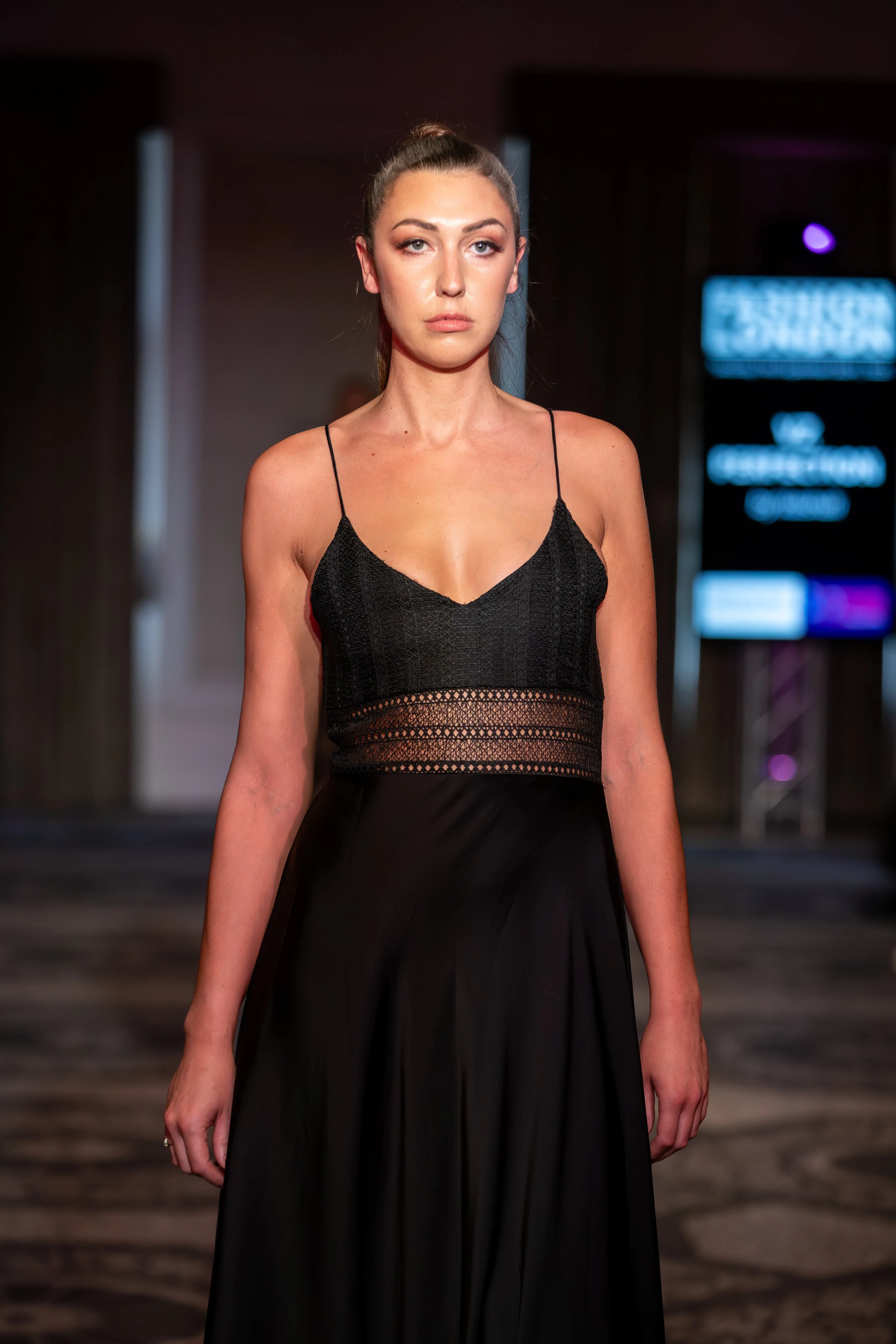 Cybele- Black lace Ball gown