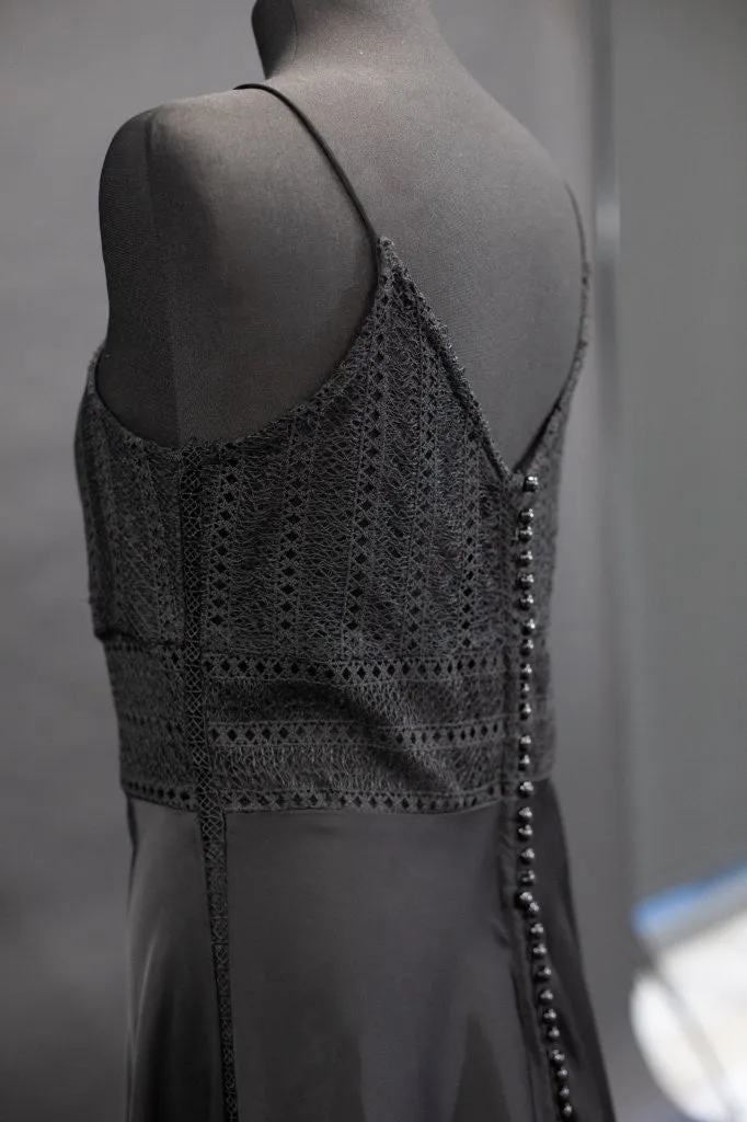 Cybele- Black lace Ball gown