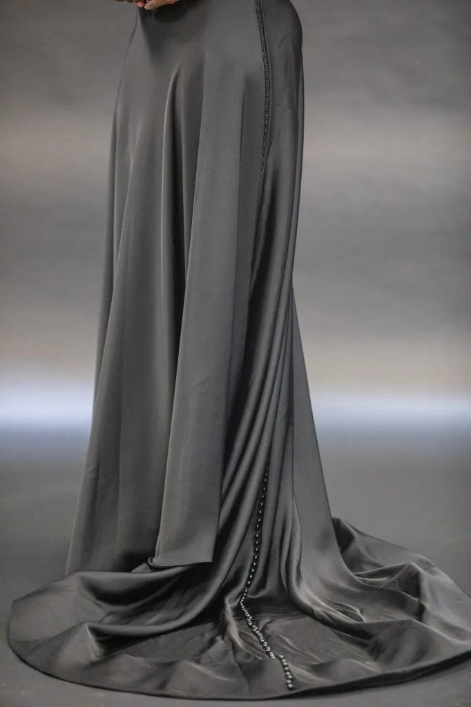 Cybele- Black lace Ball gown