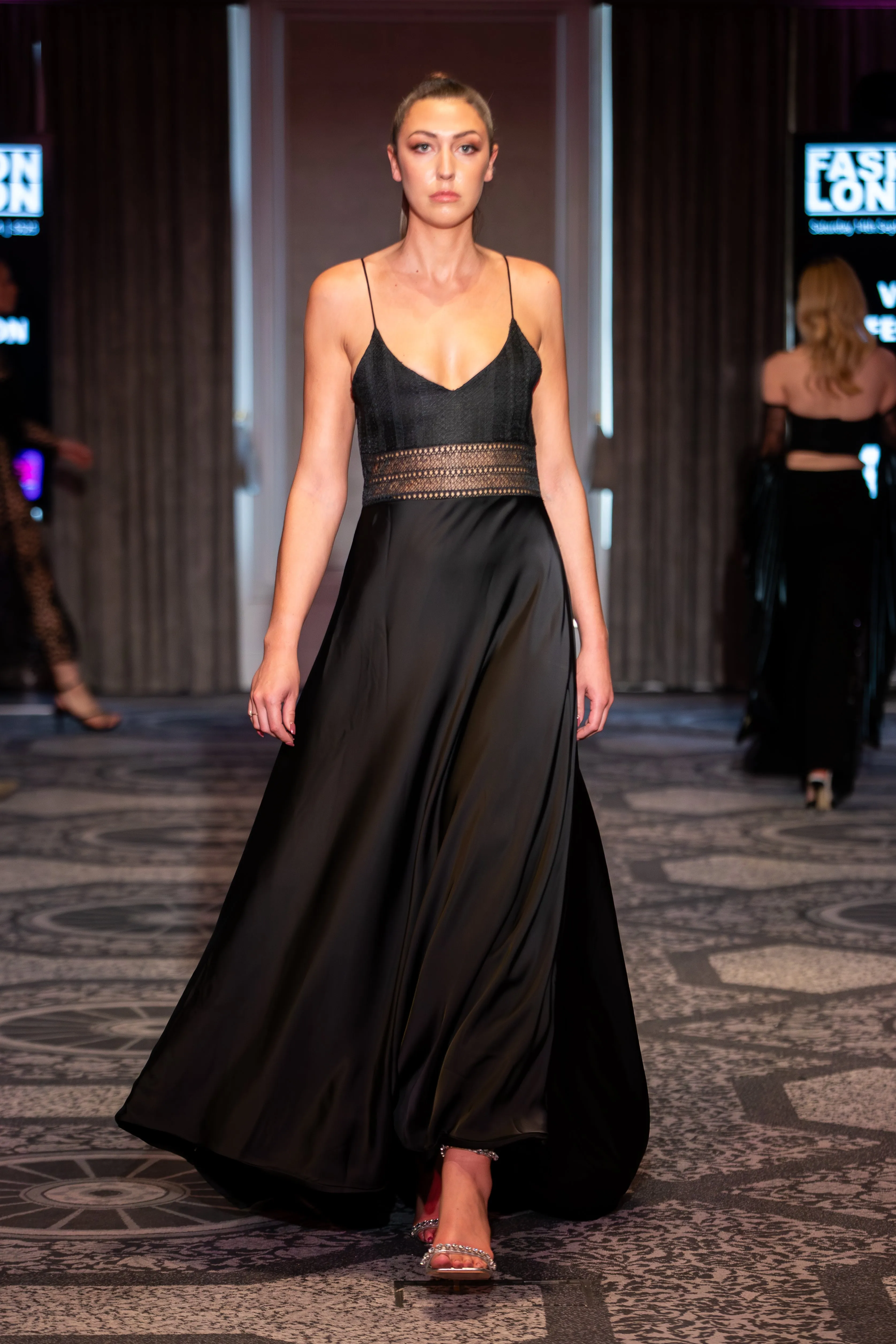 Cybele- Black lace Ball gown