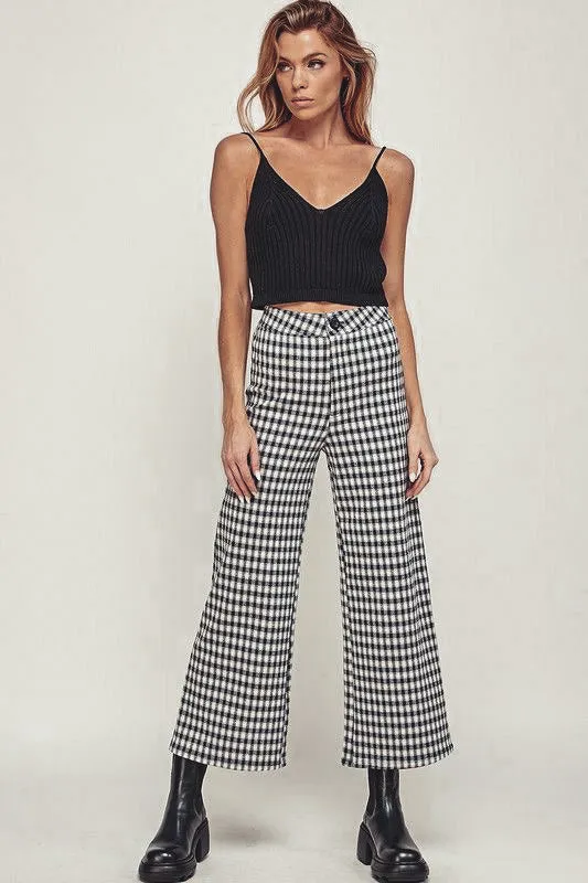 Daria Crop Plaid Pants