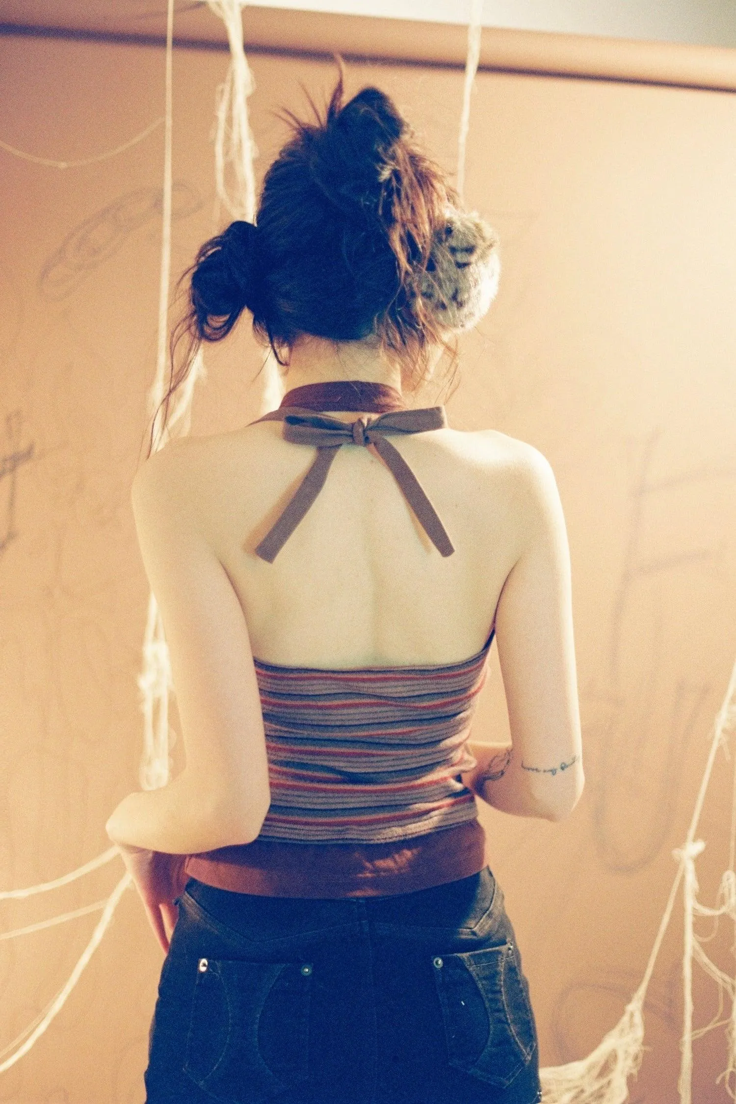 Double-Layer Halter Top
