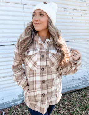 Down to Snuggle Plaid Shacket