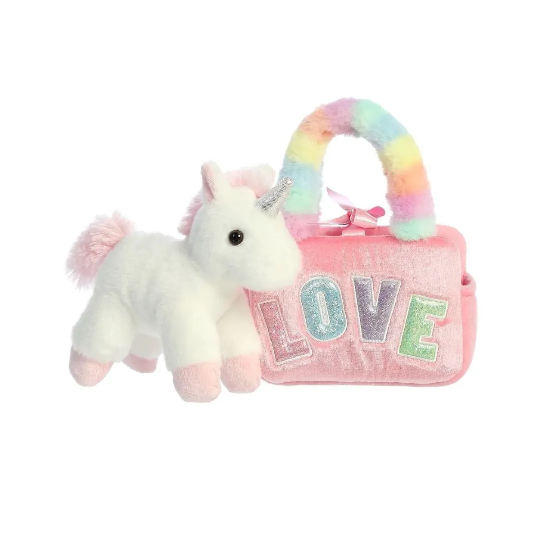 Fancy Pals - Unicorn in Pink Love Bag