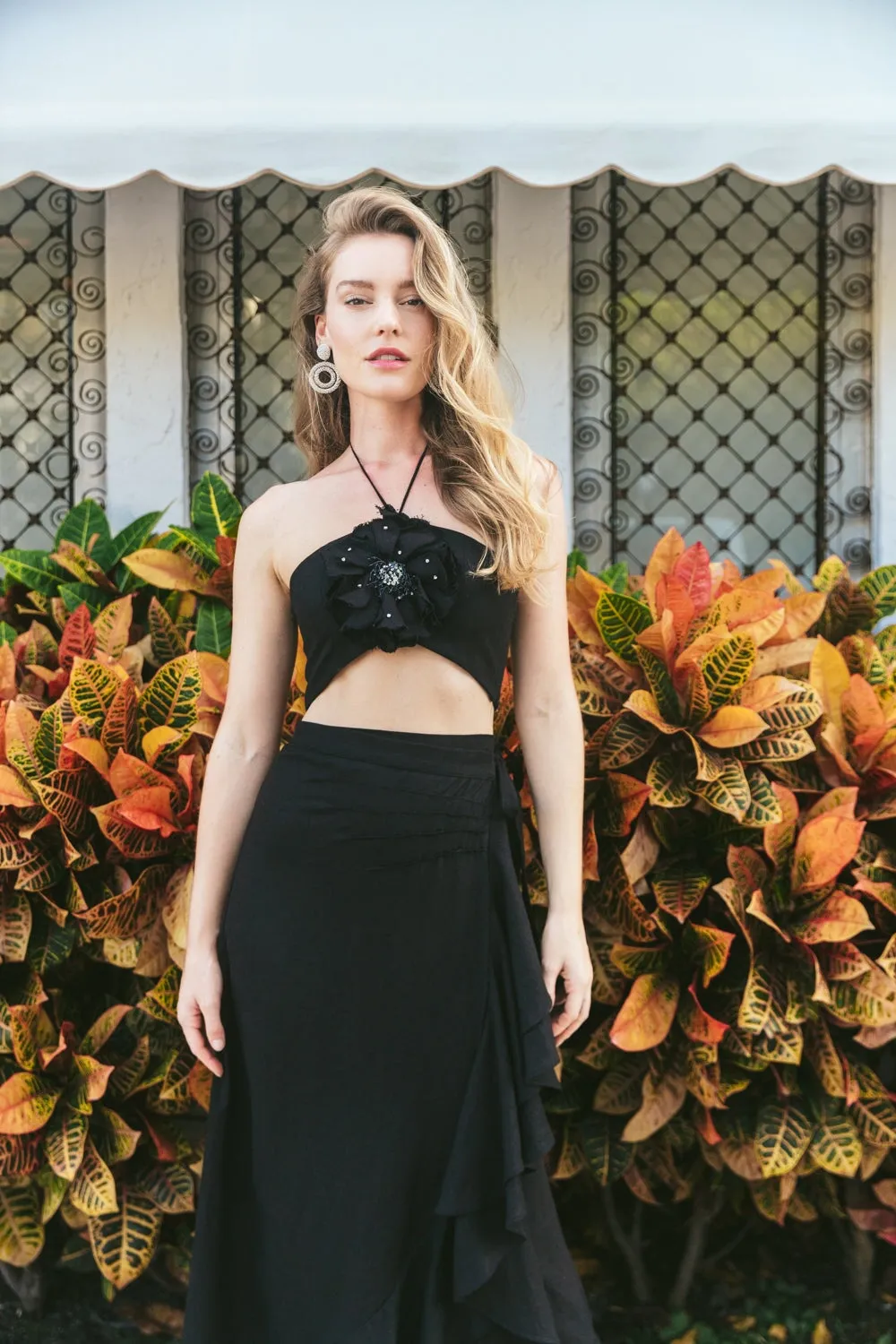 Golestan Ruffle Skirt - Black