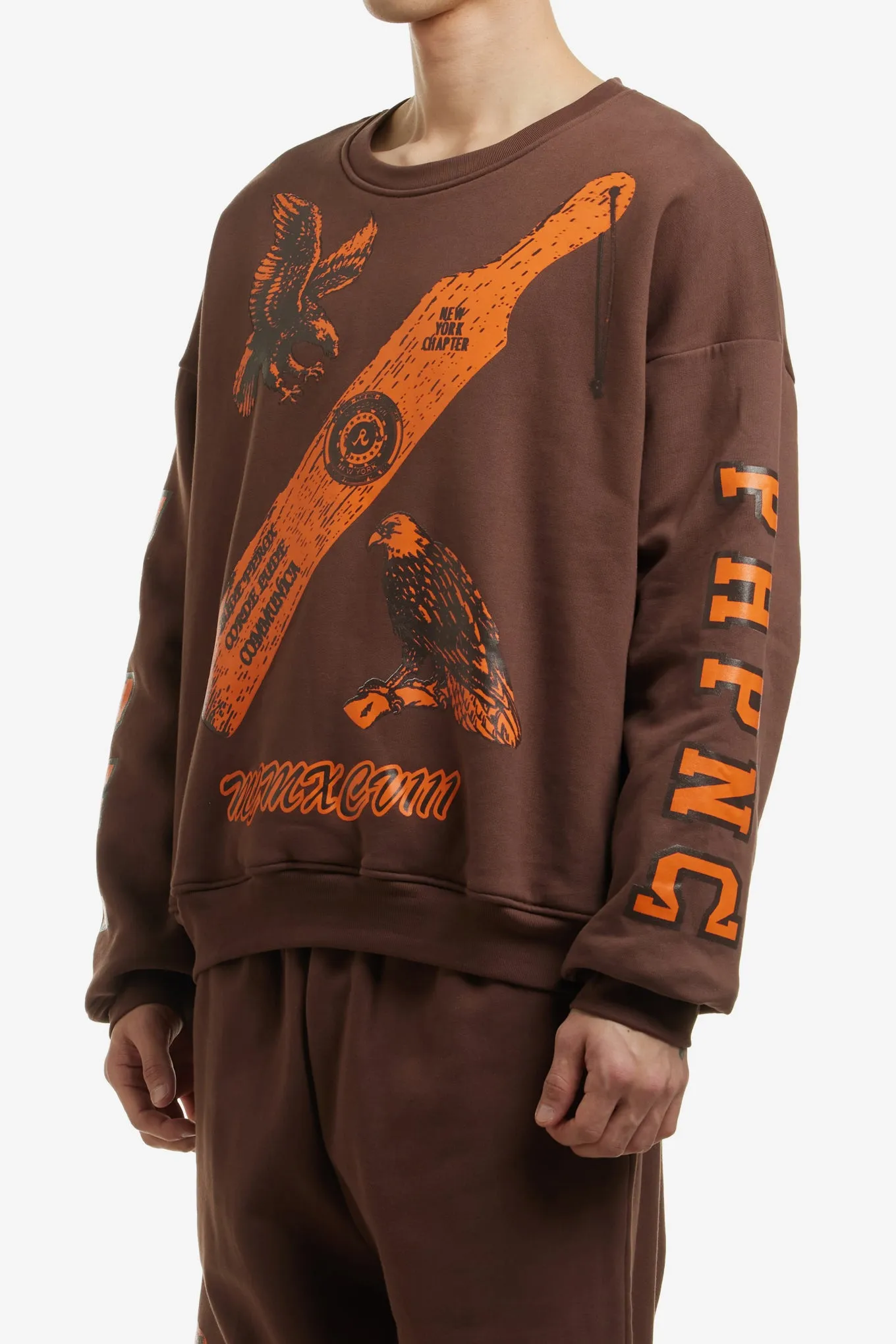 GREEK DOUBLE LAYER CREWNECK
