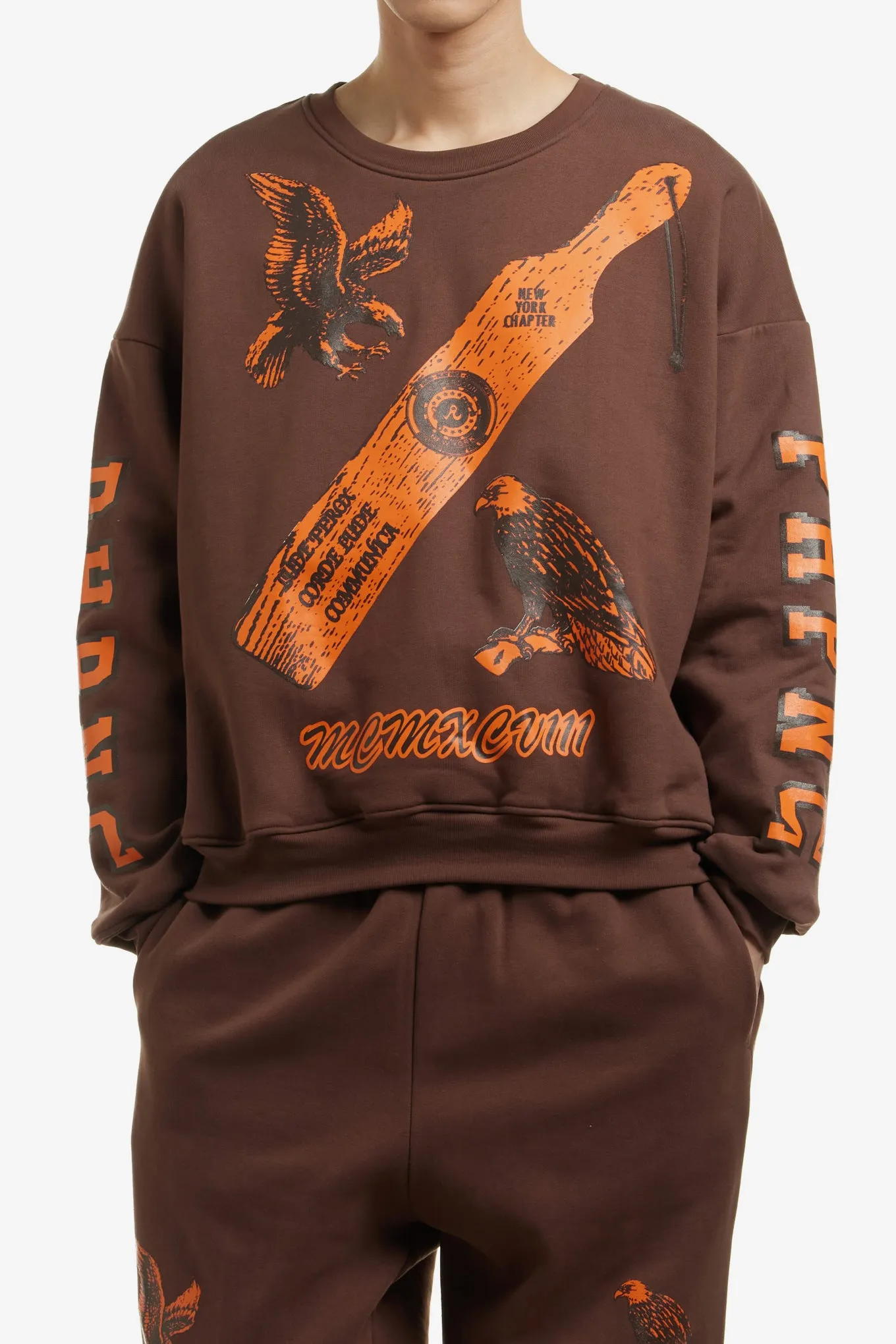 GREEK DOUBLE LAYER CREWNECK