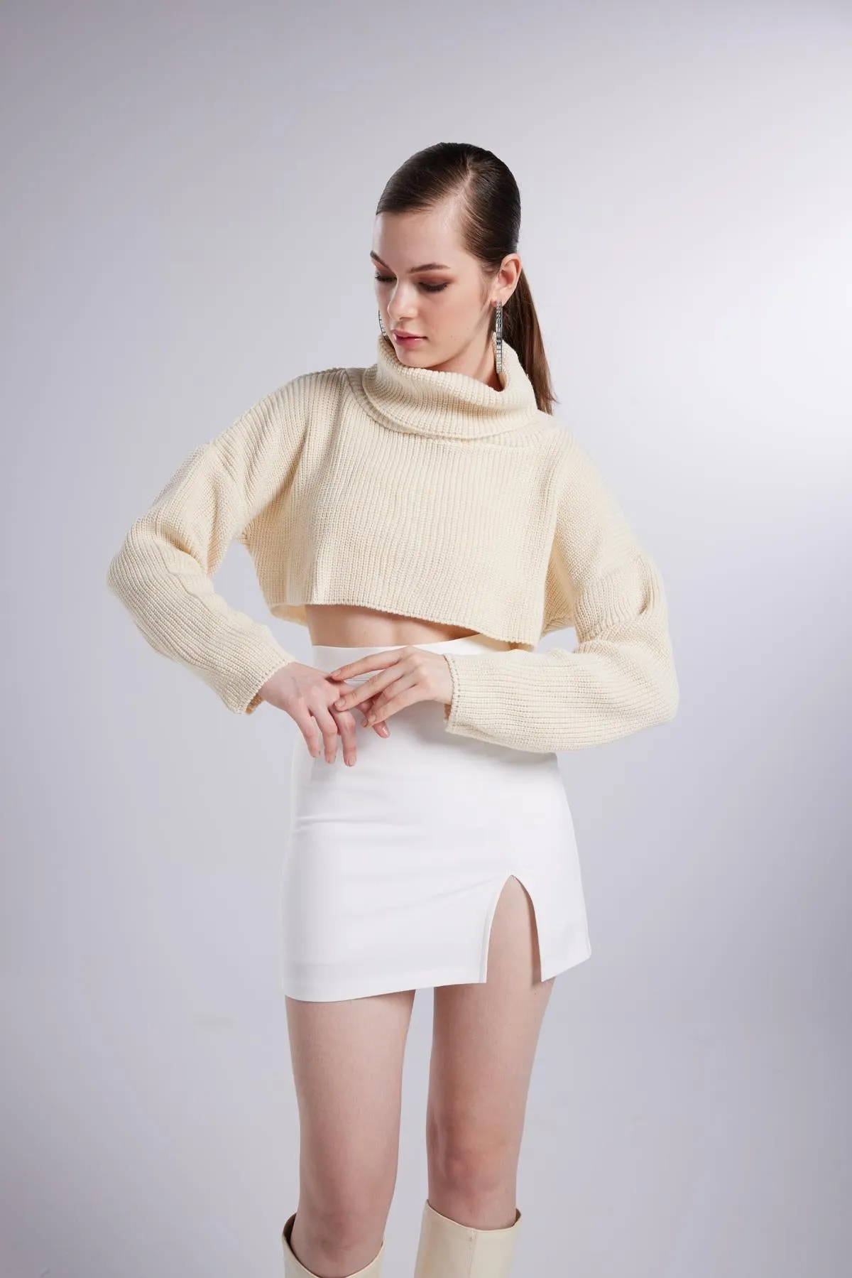 HLLY Women Lirola Sweater Beige - Riga